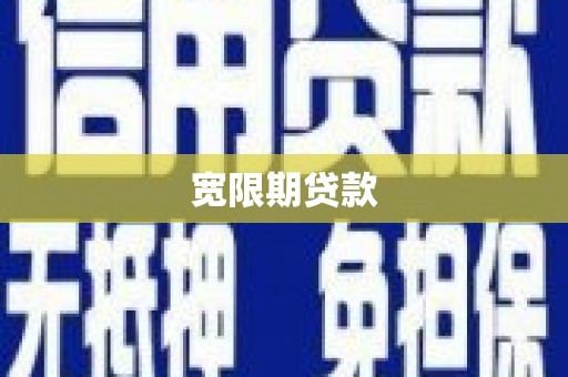 南市宽限期贷款