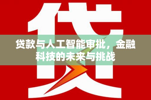 南市贷款与人工智能审批，金融科技的未来与挑战
