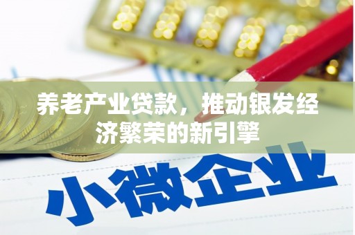 南市养老产业贷款，推动银发经济繁荣的新引擎