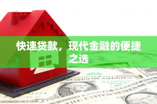南市快速贷款，现代金融的便捷之选
