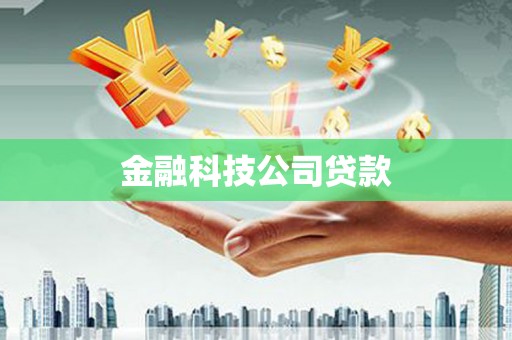南市金融科技公司贷款