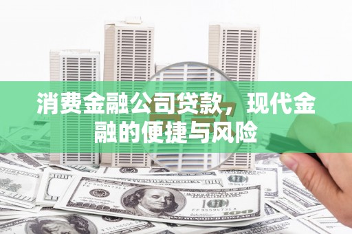 南市消费金融公司贷款，现代金融的便捷与风险