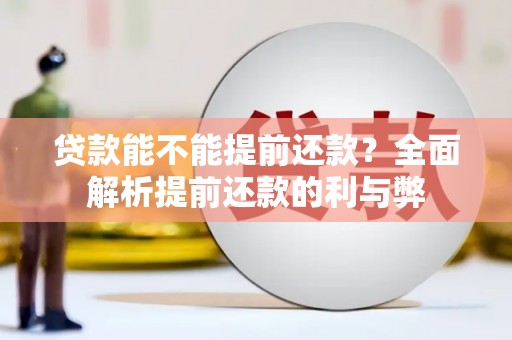 南市贷款能不能提前还款？全面解析提前还款的利与弊